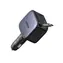 UGREEN rychlonabíječka do auta se zatahovacím kabelem stříbrná / Nabíječka do auta / 145 W / GaN / 2x USB-C / USB-A