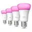 Philips Hue WCA E27 A60 4ks / Chytrá LED žárovka / 810 lm / Bluetooth, Zigbee / energetická třída D