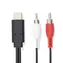 Nedis adaptér USB-C - 2x RCA černý / Adaptér / USB 3.2 Gen 1 / 1 m