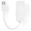 Nedis adaptér USB-A - RJ45 bílý / Adaptér / USB 3.2 Gen 1 / 1 Gbps / 20 cm