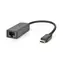Nedis USB-C - RJ45 adaptér černý / Adaptér / USB 3.2 Gen 1 / 2,5 Gbps / 0,2 m