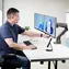 StarTech stolní držák pro 2 monitory černá / Držák pro monitory / VESA / 17-27" / nosnost 30 kg / náklon -15° až 65°