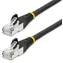 StarTech CAT6a LSZH černá / Síťový kabel / 0,5 m / RJ-45 / 10GbE / PoE
