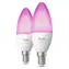 Philips Hue LED žárovka E14 3,7W RGBW B39 2 ks / Chytrá LED žárovka / Bluetooth/Zigbee / stmívatelná