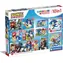 CLEMENTONI Puzzle Ježek Sonic 10v1 / 10 puzzlí v balení / 18-60 dílků / od 4 let