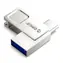 Orico U301 64GB stříbrná / Flash disk / USB-A + USB-C / USB 3.2 Gen 1