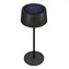 RealPower TableLight 300 Solar černá / Stolní LED lampa / Stmívatelná / Akumulátor 2200 mAh / IP44