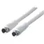 Schwaiger anténní kabel F-F 1,5 m bílá / Anténní kabel / 75 dB / 75 Ohm