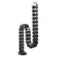Powerton ERGO GANSO černý / Organizér kabelů / 30 článků / ocel, ABS / 1300 x 67 x 35 mm