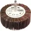YATO Brusný lamelový kotouč / Radiální 80x30 mm / Průměr stopky 6 mm / Zrnitost 40