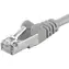 PremiumCord SFTP CAT6A 10m šedá / Patch kabel / RJ45-RJ45 / LSOH / AWG 26/7