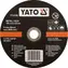 YATO Řezný kotouč na kov INOX 125x22x2,5 mm / Řezný kotouč / Nerezová ocel / O 125 mm
