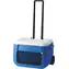 Coleman 50QT Poly-Lite Wheeled Mesh modrá/bílá / Chladicí box na kolečkách / Objem 46 l / izoluje až 3 dny