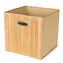 Compactor ANJI L přírodní / Úložný košík / Bambus / 31 x 31 x 31 cm