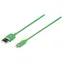 Valueline Kabel USB-A - Lightning 1 m zelená / Synchronizační a nabíjecí kabel