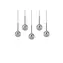Trio LED závěsné svítidlo 45W černé / Závěsné svítidlo / 990 lm / 2300–4000K / IP20