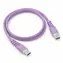 Powerton ENERGY PASTEL EDITION fialová / Kabel / USB-C - USB-C / 60 W / PD / 1 m / silikonový