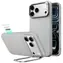 ESR Leather Kickstand MagSafe šedá / Kryt / Apple iPhone 18 Pro Max, 17 Pro Max / MagSafe / Výklopný stojánek