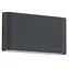 Trio Thames II antracitová / Nástěnné svítidlo / LED / IP54 / 800 lm / 3000K