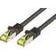 Mcab Cat 7 SFTP černá / Patch kabel / RJ45-RJ45 / 15 m / LSZH / 10 Gbps