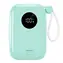 Powerton ENERGY PASTEL EDITION mintová / Powerbanka / 10000 mAh / 22,5 W / 2x USB-C / integrované kabely