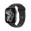 Apple Watch Series 11 GPS 42mm Klavírně černé hliníkové tělo - Černý sportovní řemínek M/L / 150–200 mm