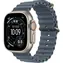 Apple Watch Ultra 3 (2025) GPS+Cellular 49mm Titanové tělo - Modrý oceánský řemínek / 130-200mm