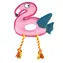 Pet Pro Floating Flamingo & Rope Dog Toy / Plovoucí hračka plameňák s lanem