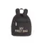 Childhome My First Bag Black / Dětský batoh / 24 x 8 x 20 cm