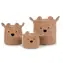 Childhome Koše na hračky Teddy Beige 3 ks
