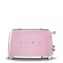 SMEG 50's Retro Style růžová / Topinkovač / 950 W / 2 sloty / 2 topinky / 6 stupňů opečení