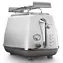 DeLonghi CTOC2103.W Icona Capitals bílá / topinkovač / 900 W / 2 sloty / 6 stupňů opečení / rozmrazování