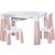 FreeON Plastový stolek s židlemi Neo bílá/růžová / od 3 do 9 let