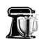 KitchenAid 5KSM185PSEOB černá / Kuchyňský robot Artisan / 300W / 4,8L / 10 rychlostí