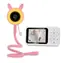 EVOLVEO Baby Monitor N35 růžová – dětská chůvička s kamerou / VOX / teploměr / noční vidění / RGB světlo