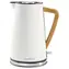 Poškozený obal - NEDIS KAWK510EWT bílá / Rychlovarná konvice / 2200 W / 1.7 L / nerez ocel