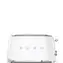 SMEG TSF02WHEU bílá / Topinkovač / 1500 W / 2 sloty / 4 topinky / 6 stupňů opečení