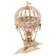 RoboTime dřevěné 3D puzzle Horkovzdušný balón / od 8 let / 140 dílků / Obtížnost: nízká