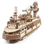 Ugears 3D dřevěné mechanické puzzle Výzkumná loď / od 14 let / 575 dílků / Obtížnost: vysoká