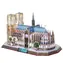 CubicFun 3D puzzle Katedrála Notre Dame - LED / 149 dílů / 39.5 x 22 x 28 cm / od 8 let