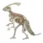 Woodcraft Dřevěné 3D puzzle Parasaurolophus - 37 dílků / od 8 let / Obtížnost: jednoduchá