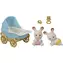 Sylvanian Families: Dvojčata Chocolate králíků s kočárkem / od 3 let