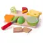 Bigjigs Toys Set dřevěných potravin sýry na desce / od 3 let