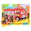 Bigjigs Toys Dřevěné puzzle hasiči (9 dílků) / od 2 let