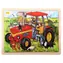 Bigjigs Toys Dřevěné puzzle traktor (24 dílků) / od 3 let