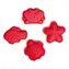 Bigjigs Toys Silikonové formičky Cherry červená / od 18 měsíců