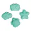 Bigjigs Toys Silikonové formičky Eggshell zelená / od 18 měsíců