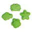 Bigjigs Toys Silikonové formičky Meadow zelená / od 18 měsíců