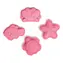 Bigjigs Toys Silikonové formičky Coral růžová / od 18 měsíců