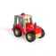 Bigjigs Toys Traktor červený / od 12 měsíců